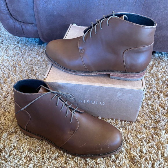 Nisolo Everyday Chukka Waterproof Leather Boots Tobacco Size 8 Nisolo Everyday Chukka Boot - Handmade Tobacco Leather Men main image 4